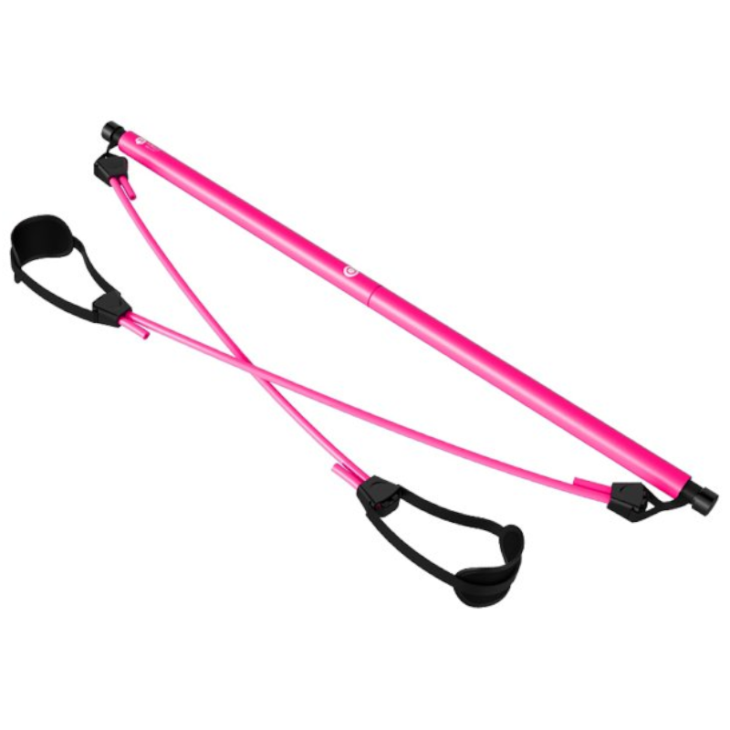 Pilates Bar Kit With Resistance Band Exercise Stick Toning Fitness Yoga Gym Body Workout