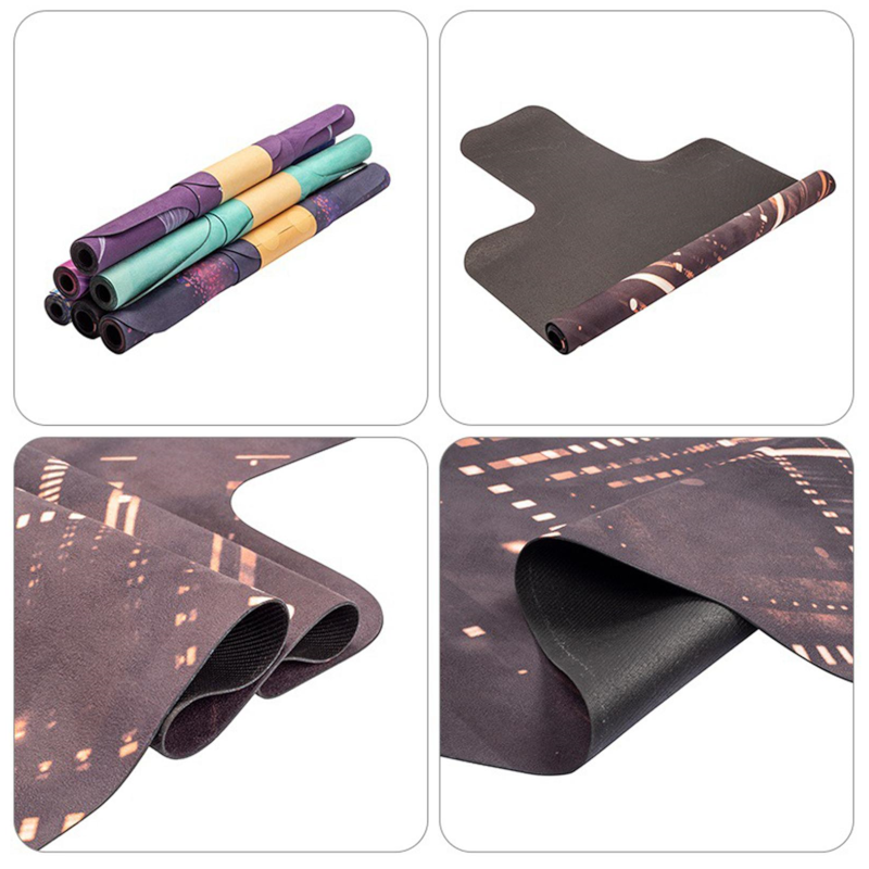 Pilates Suede Rubber Reformer Non-Slip Yoga Mat