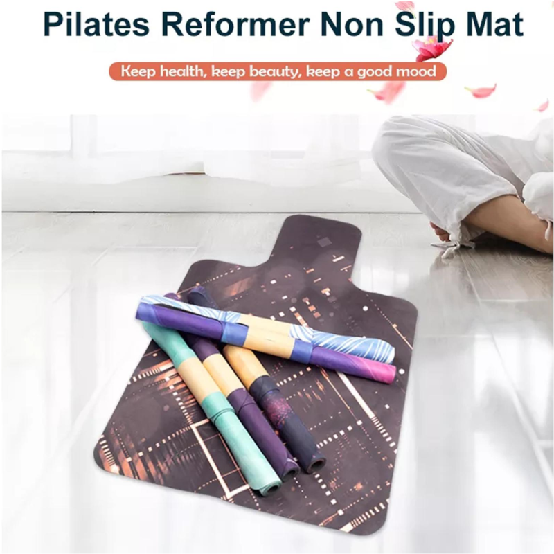 Pilates Suede Rubber Reformer Non-Slip Yoga Mat