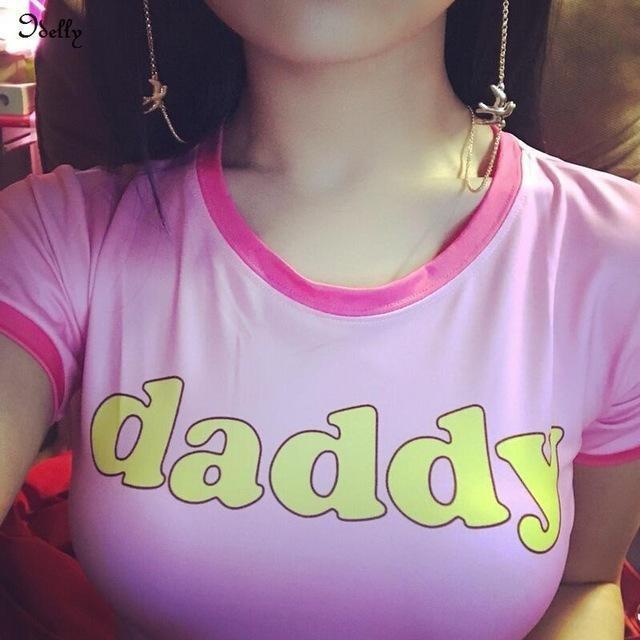 Pink Daddy Crop Top Ddlg Clothing