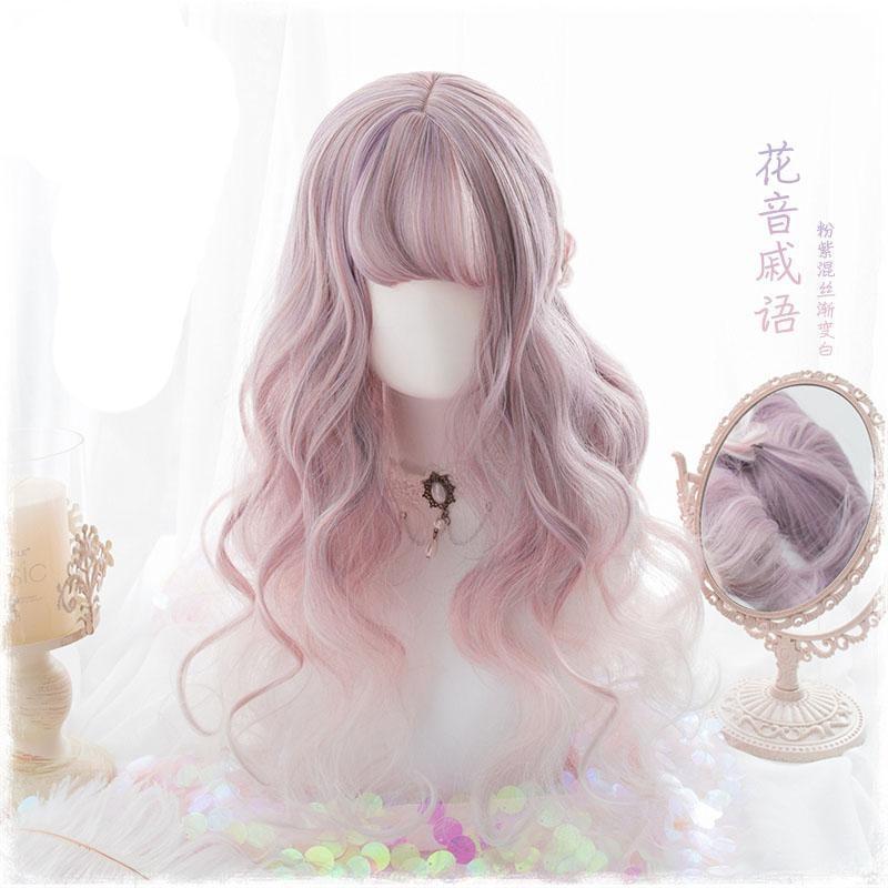 Pastel Pink Wavy Lolita Wig