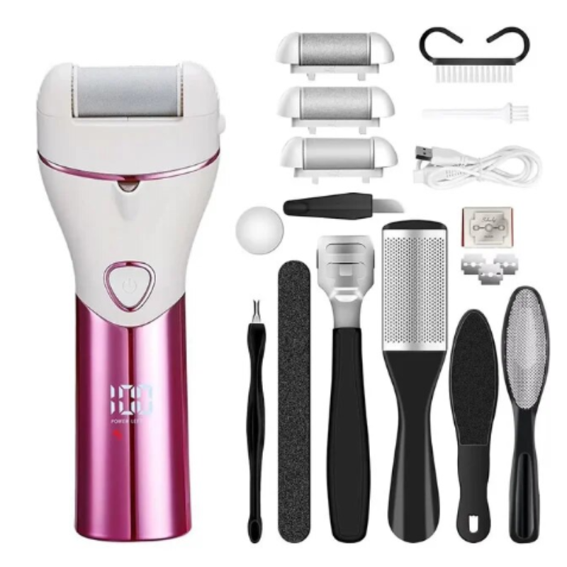 Professional Pedicure Electric Foot File Usb Rechargeable Digital Display 2-Speed Grinding Tool For Heel Callus Remover