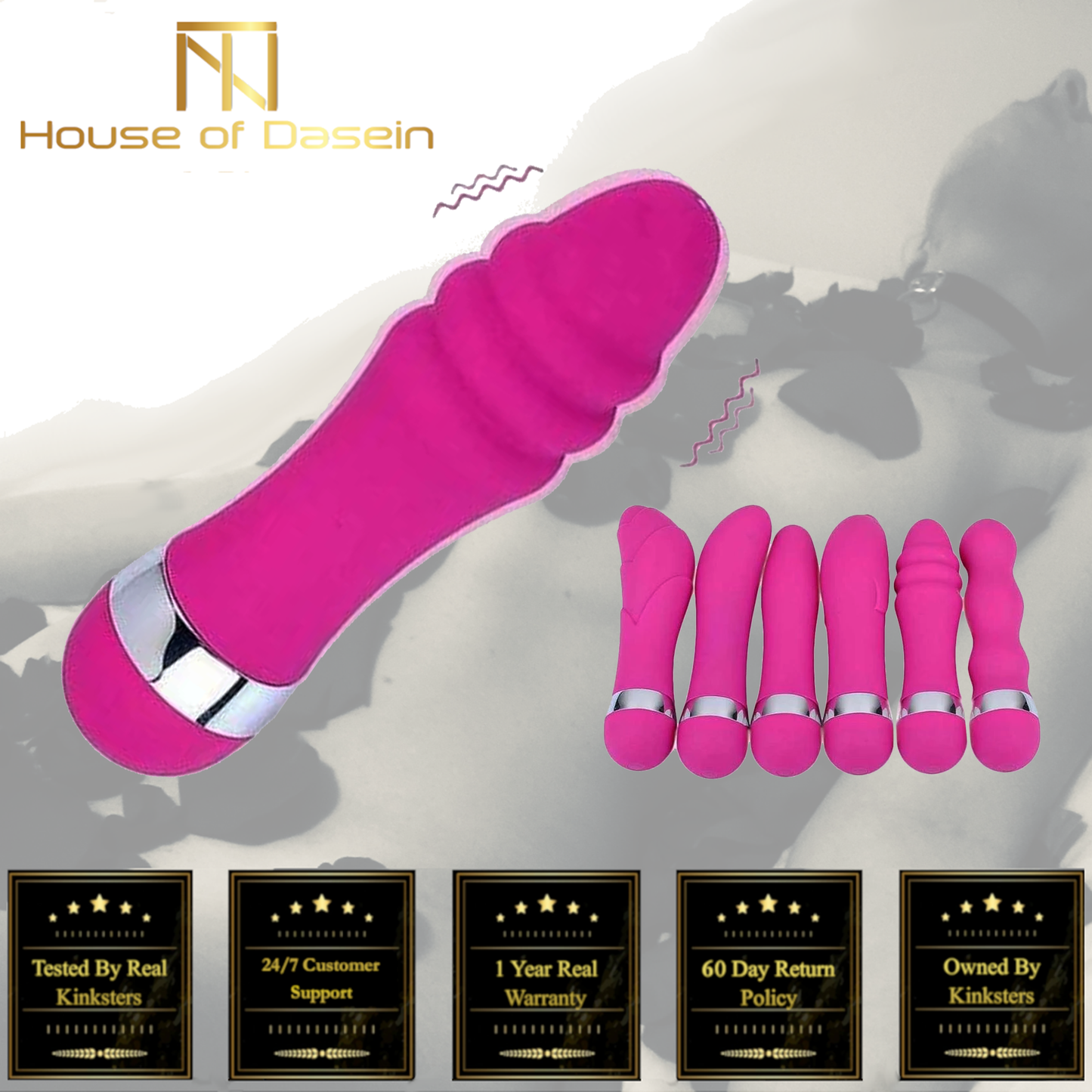 Pink Mini Vibrator Silicone G-Spot Anal Stimulation