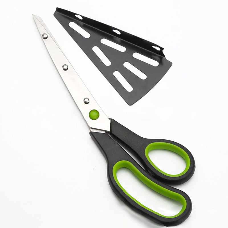 2Pcs Multi Functional Pizza Scissors Knife Bakeware Baking Tools Cutting Stainless Steel Cutter Slicer