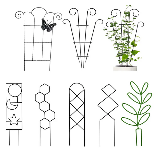 Plant Climbing Support Rack Multifunctional Metal Iron Flower Pots Vine Stand Holder For Home Garden Growth Accessories