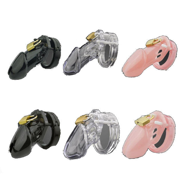 Plastic Male Chastity Locking Cock Cage Bondage Kink Fetish Restraints
