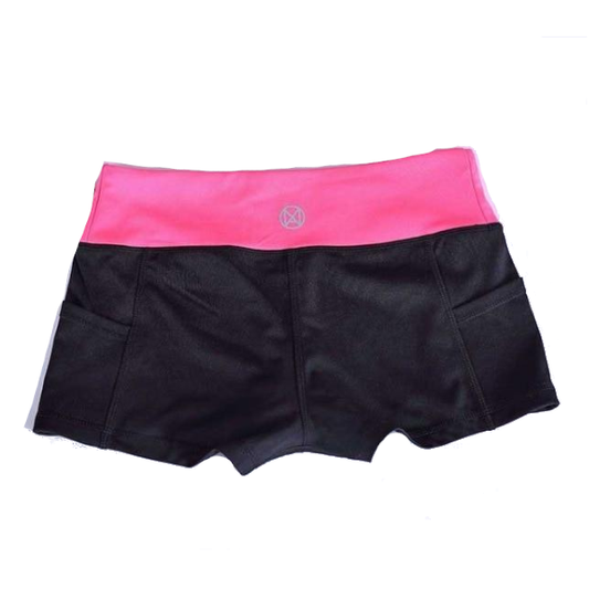Pocket Yoga Shorts Women Gym Wear Spandex Pants Fitness Exercise