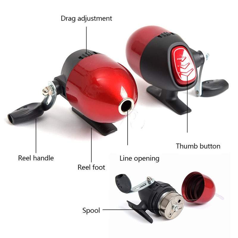 Fishing Reels Portable 1.4M Telescopic Rod And Closed Combo