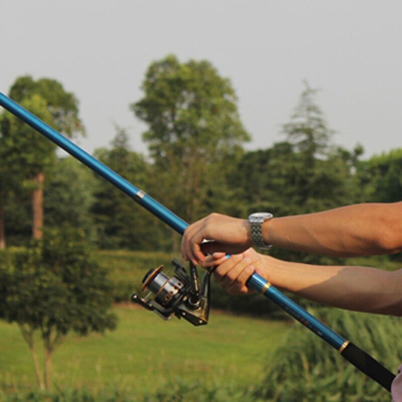 2.1M 6.89Ft Telescopic Fishing Rod Tackle Travel Spinning Pole