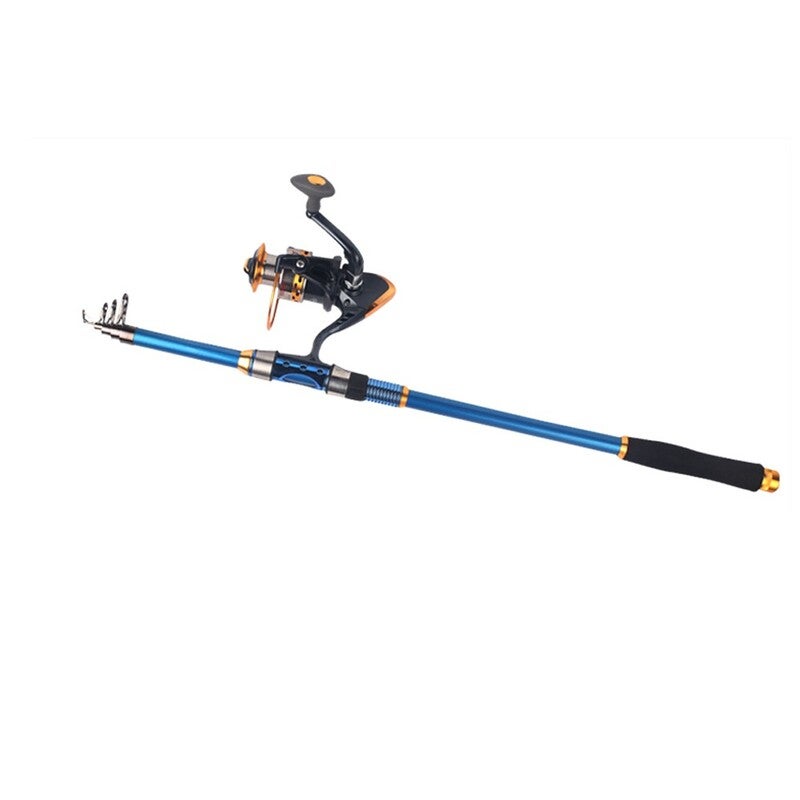 2.1M 6.89Ft Telescopic Fishing Rod Tackle Travel Spinning Pole