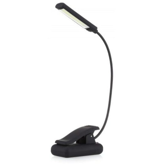 Clip On Book Lamp Flexible Light For Kids Reading Black