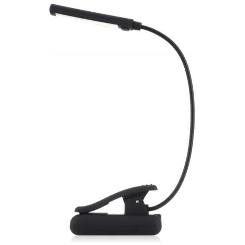 Clip On Book Lamp Flexible Light For Kids Reading Black