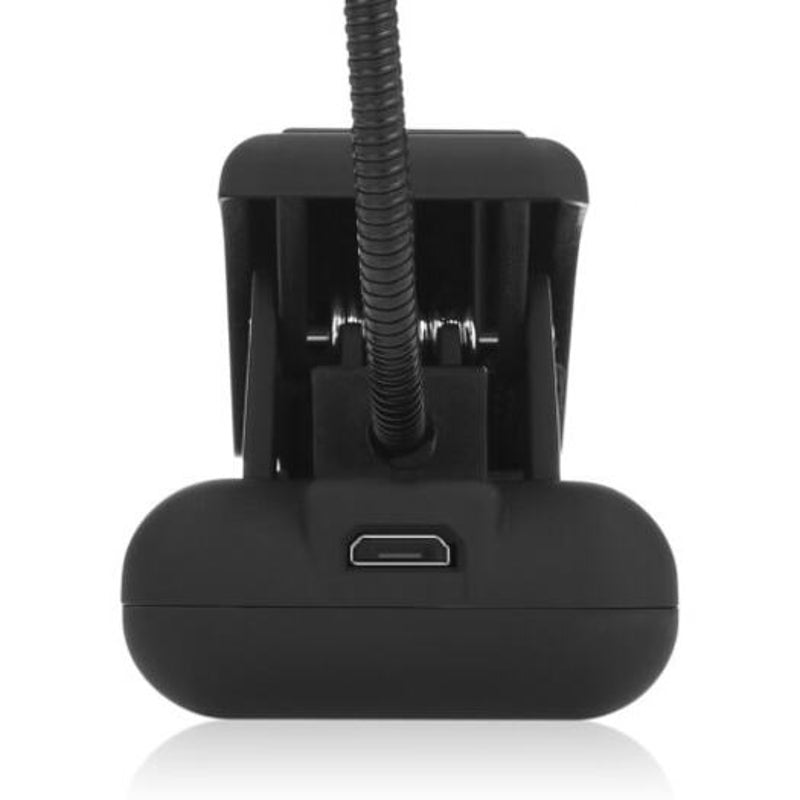 Clip On Book Lamp Flexible Light For Kids Reading Black