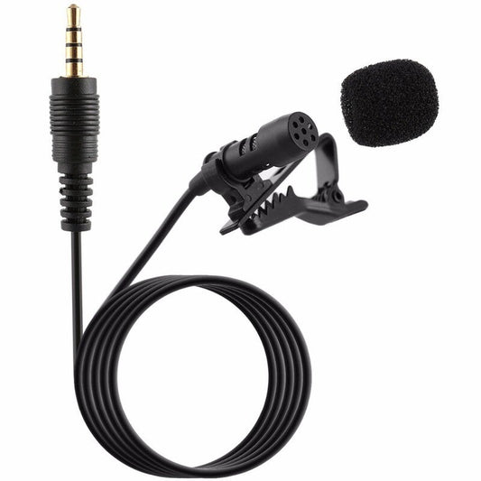 Professional Grade Lavalier Microphone 3.5Mm Jack Hands Free Omnidirectional Easy Clip On Perfect For Recording Live