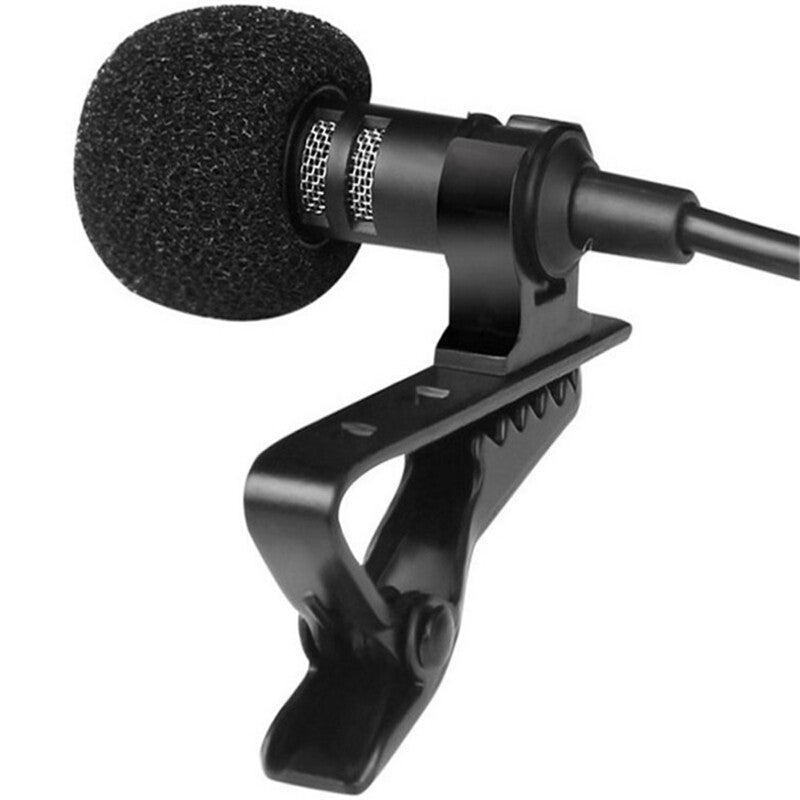 Professional Grade Lavalier Microphone 3.5Mm Jack Hands Free Omnidirectional Easy Clip On Perfect For Recording Live
