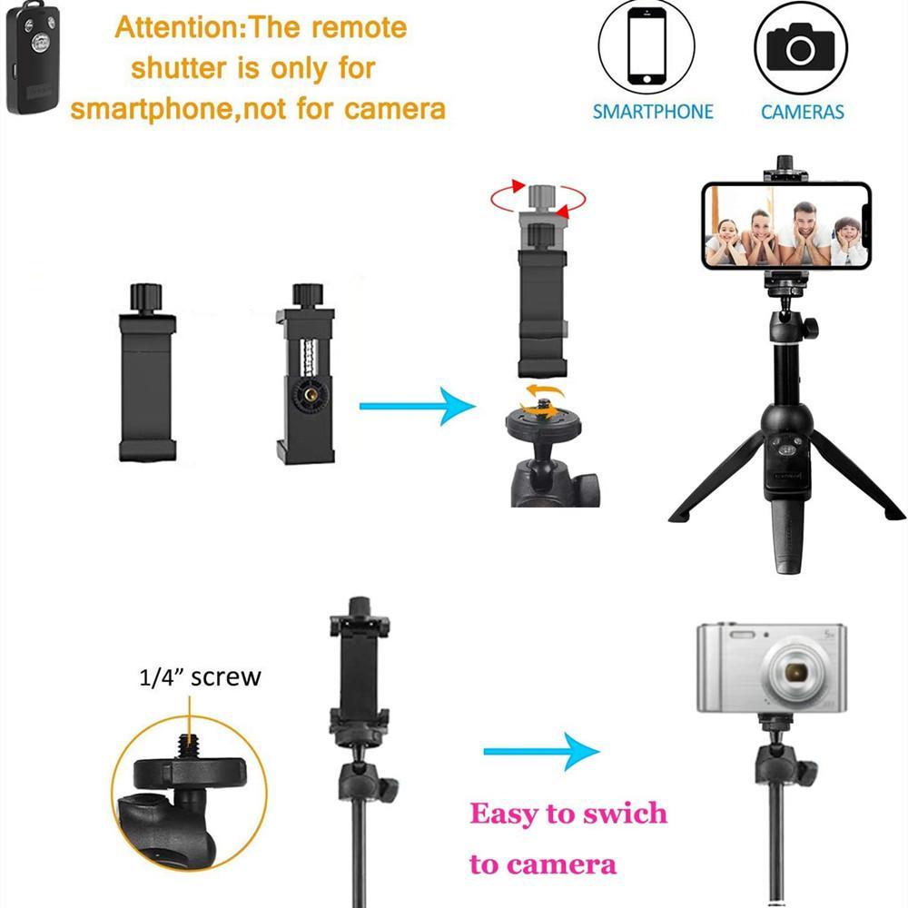 Selfie Stick Phone Tripod With Wireless Remote Shutter Mobile Accessories