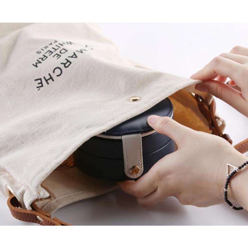 Portable Small Jewelry Case Travel Accessory Storage Box Organizer With Mirror For Women Blue White