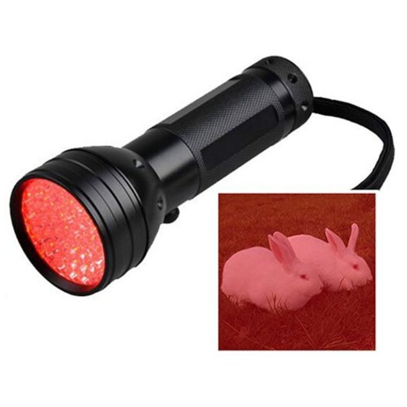 Special Red Light Flashlight Signal Lamp Black