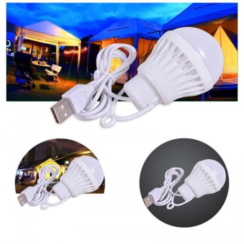 Usb Led Energy Saving Lamp Emergency Light Ball Bulbs For Outdoor 3W