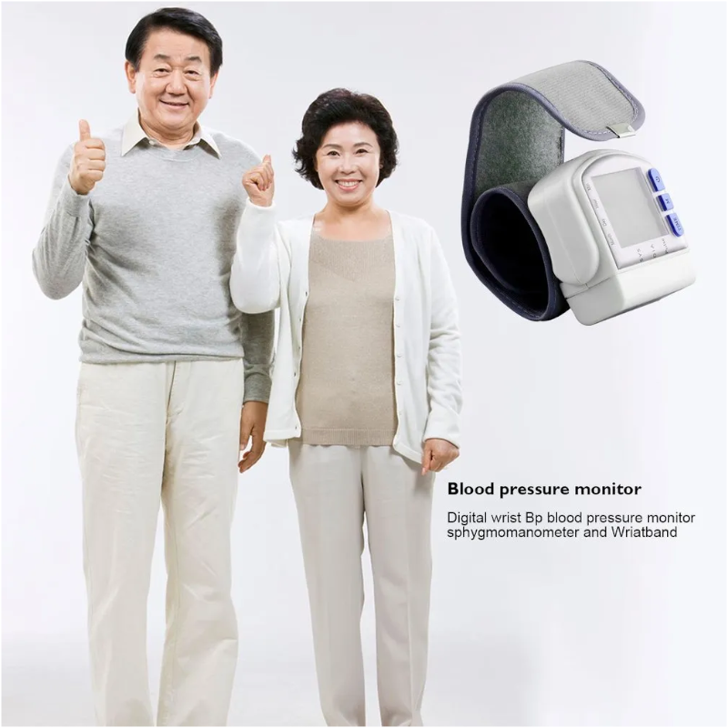 Portable Digital Automatic Wrist Upper Arm Health Care Blood Pressure Monitor