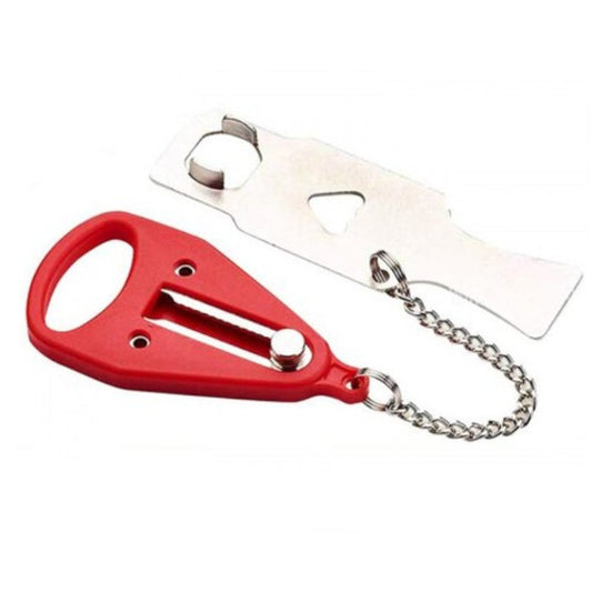 Red Hotel Door Lock Self Defense Stop Travel Locks
