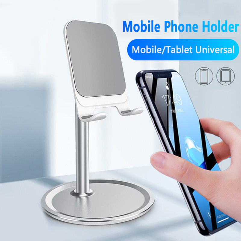 Universal Metal Desktop Stand Flat Ipad Mobile Phone With Mini Storage Rack