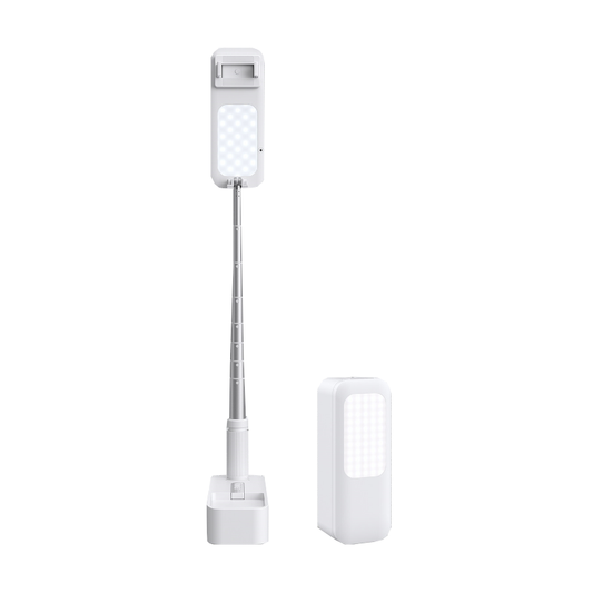 Portable Foldable Selfie Mobile Phone Holder With Light Bluetooth Remote Control