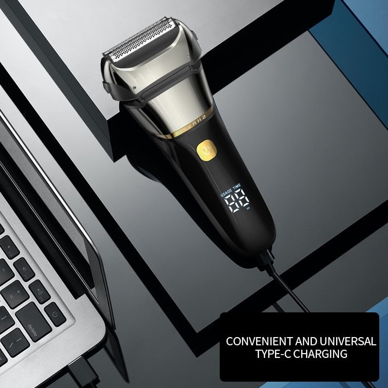 Powerful Electric Shaver For Men Wet Dry Facial Razor Beard Foil Shaving Machine Grooming Set Rechargeable