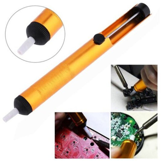 Powerful Manual Aluminum Alloy Desoldering Pump Gold