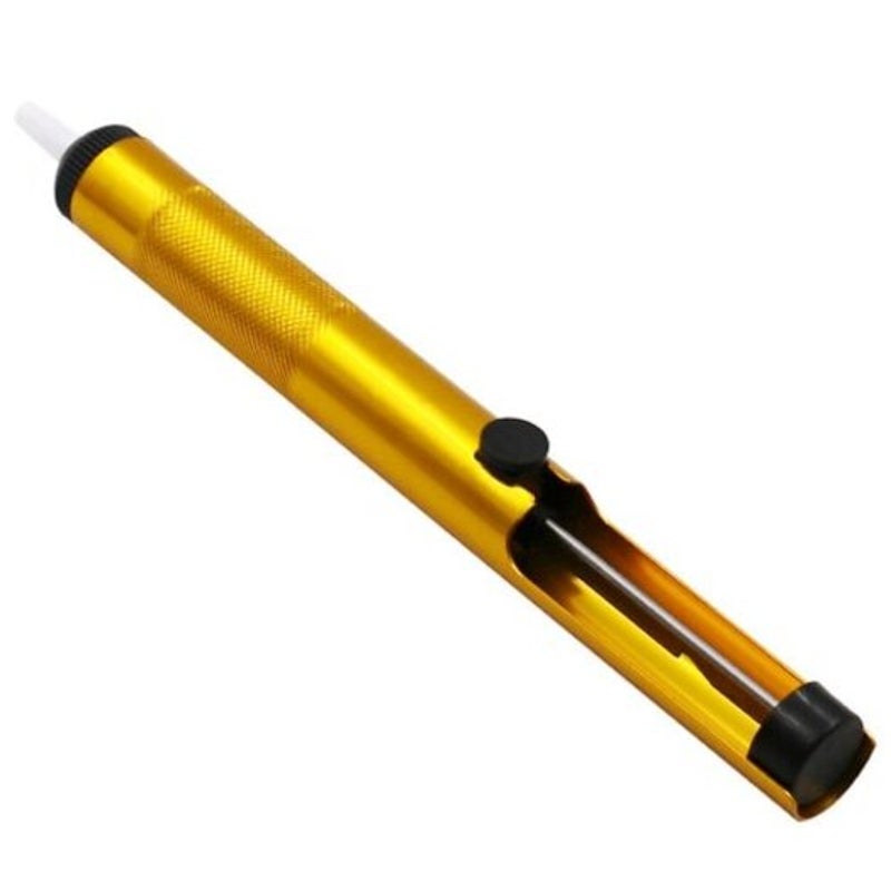 Powerful Manual Aluminum Alloy Desoldering Pump Gold
