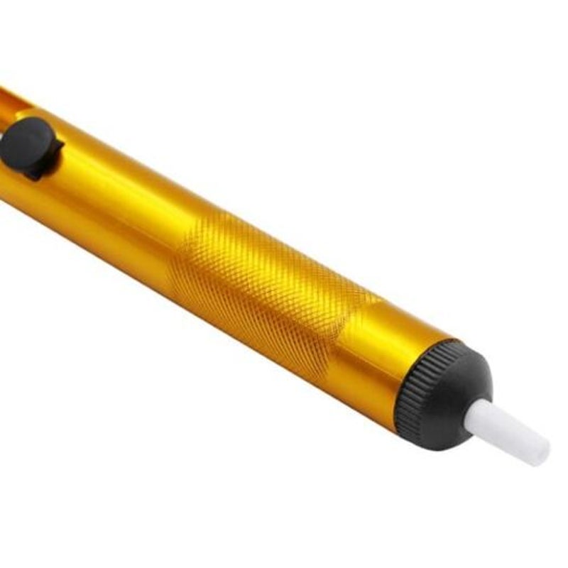 Powerful Manual Aluminum Alloy Desoldering Pump Gold