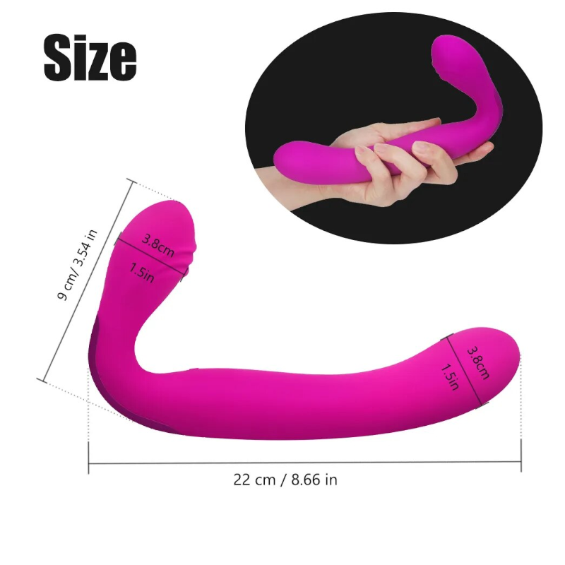 Double Ended Dual Motors Dildo Vibrators G Spot Vagina Stimulator Massager Sex Toy