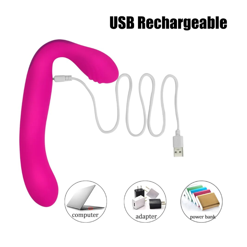 Double Ended Dual Motors Dildo Vibrators G Spot Vagina Stimulator Massager Sex Toy