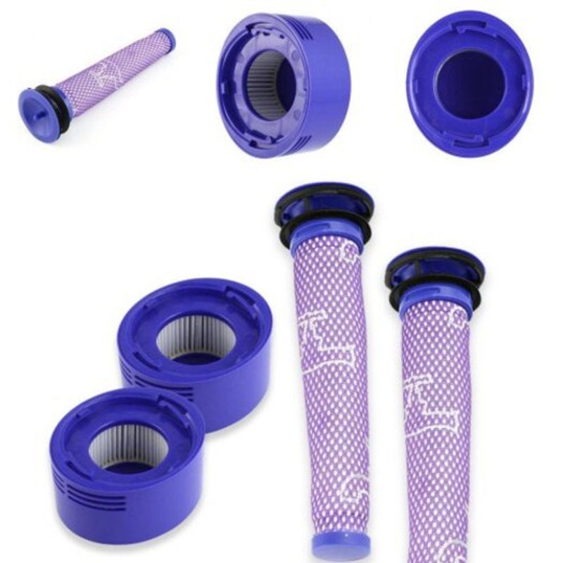 Pre Filter Hepa Post Vacuum Cleaner Replacement For Dyson V8 Blue