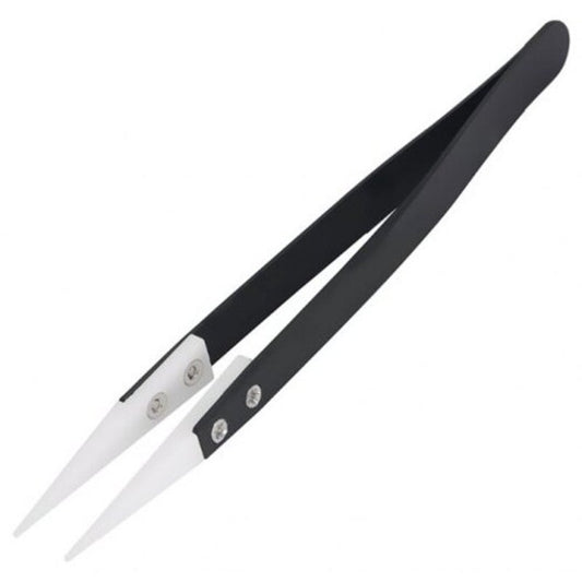 Premium Ceramic Tweezers Heat Electricity Resistant Black
