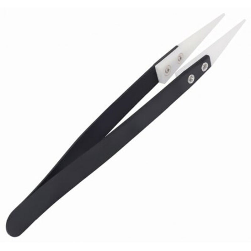 Premium Ceramic Tweezers Heat Electricity Resistant Black