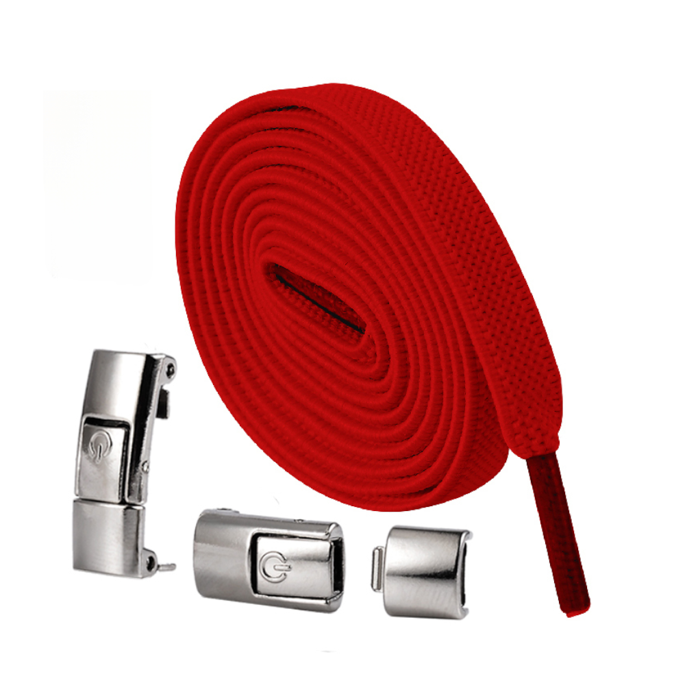 Press Lock Elastic Shoelaces Widened Flat No Tie Laces For Kids And Adult Shoes