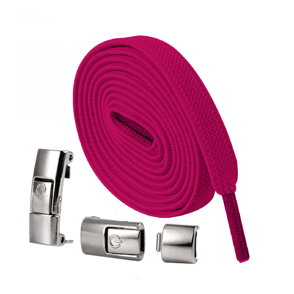 Press Lock Elastic Shoelaces Widened Flat No Tie Laces For Kids And Adult Shoes