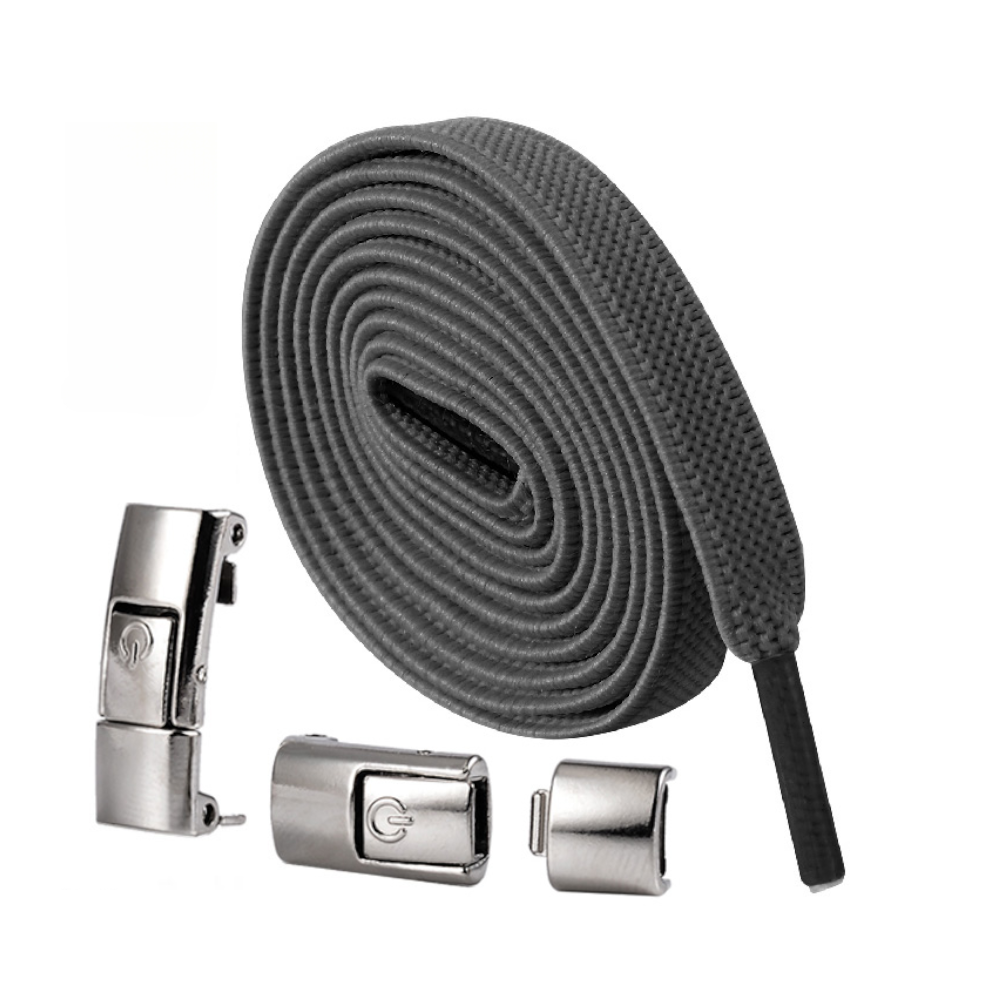 Press Lock Elastic Shoelaces Widened Flat No Tie Laces For Kids And Adult Shoes