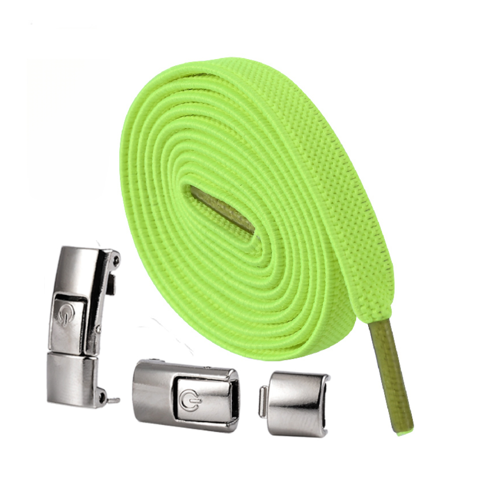 Press Lock Elastic Shoelaces Widened Flat No Tie Laces For Kids And Adult Shoes