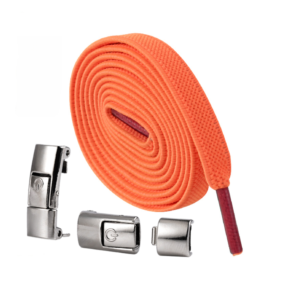 Press Lock Elastic Shoelaces Widened Flat No Tie Laces For Kids And Adult Shoes