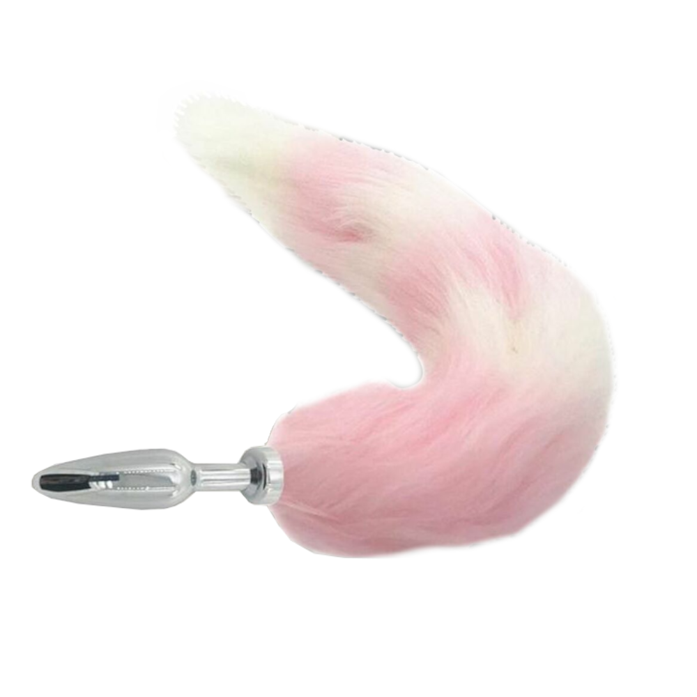 Pretty Pink Kitten Anal Butt Plug With Soft Tail Bdsm Pet Play