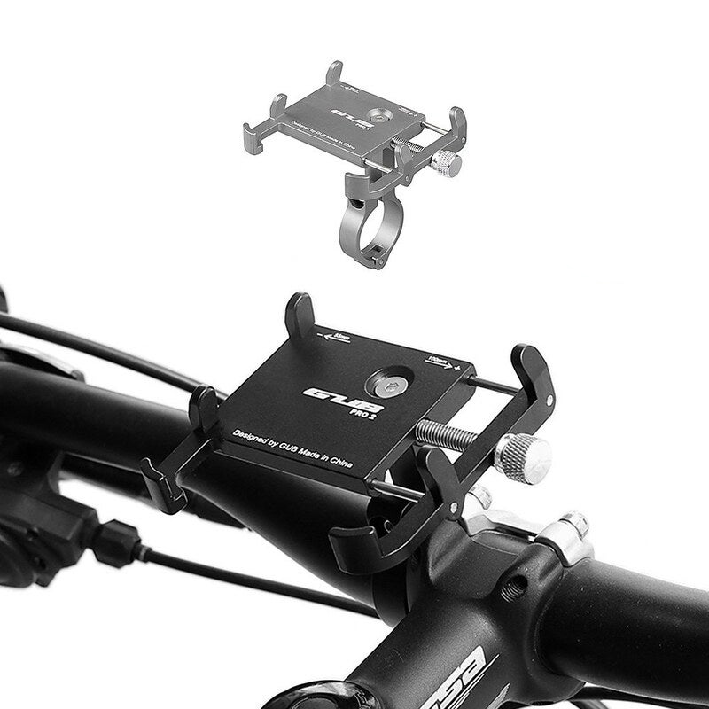 Pro2 Anti Slip Bicycle Adjustable Phone Holder Mount Cycling Support Titanium