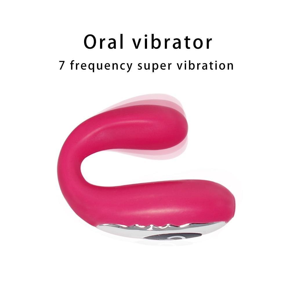 7 Speed Usb Rechargeable Mini Mouth Vibrator Massager For Women Wearable Toy