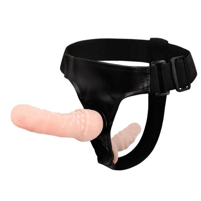 Realistic Strapon Kit Vibrator On Harness Double Dildo