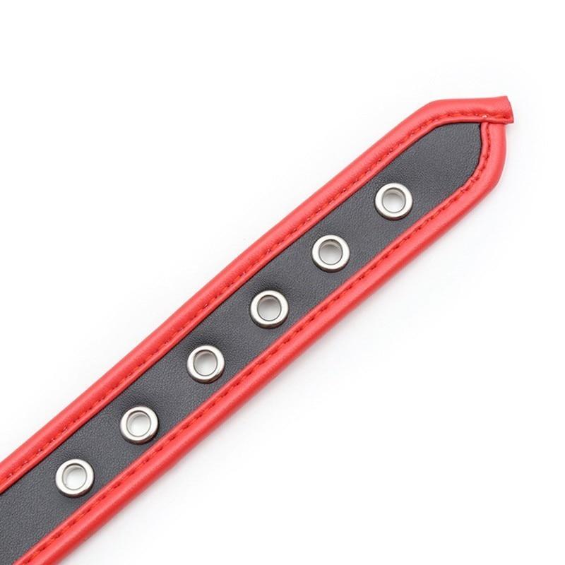 Soft Padded Collar Bdsm Pu Leather Slave Role Play Fetish Restraints Bondage