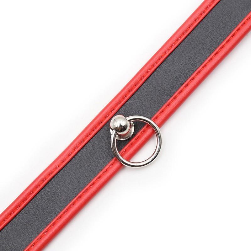 Soft Padded Collar Bdsm Pu Leather Slave Role Play Fetish Restraints Bondage