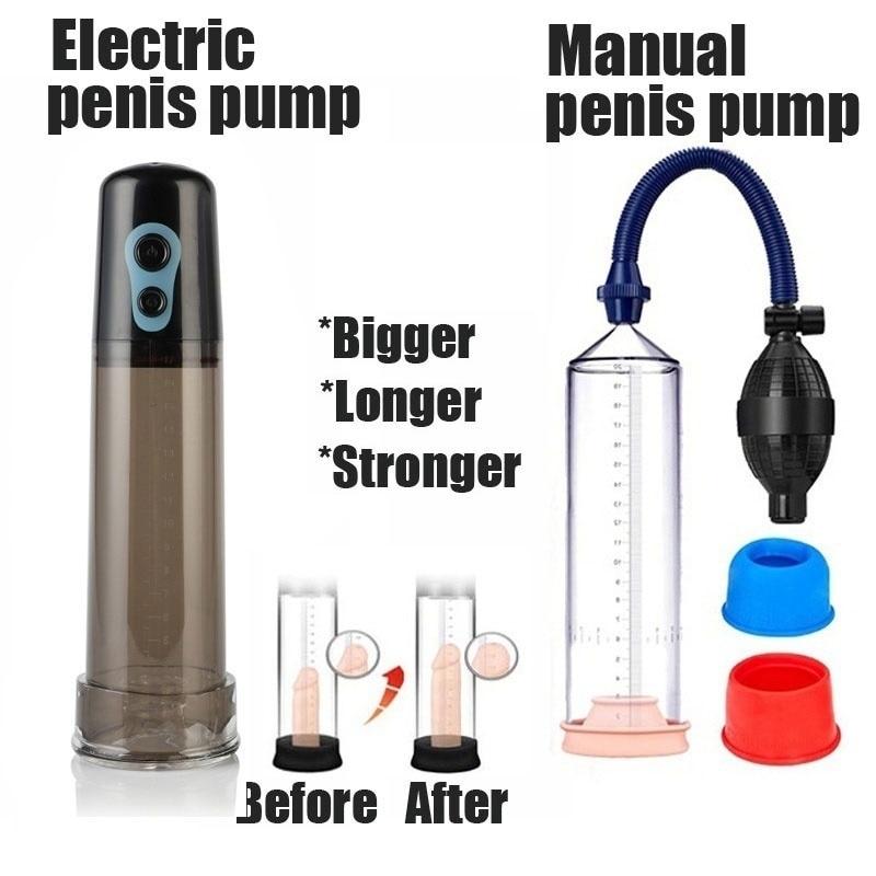 Penis Pump Manual Or Electric Vacuum Cock Enlargement Bdsm