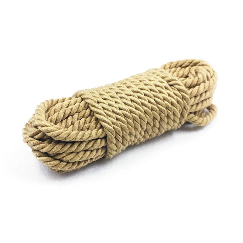 5M / 10M Soft Cotton Hemp Rope Shibari Kink Bdsm Fetish Restraints