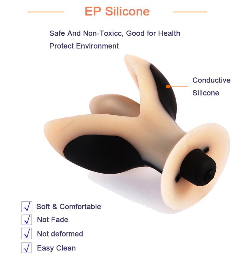 Electro Shock Large Vibrating Butt Plug Anal Dilator Vibrator Bdsm